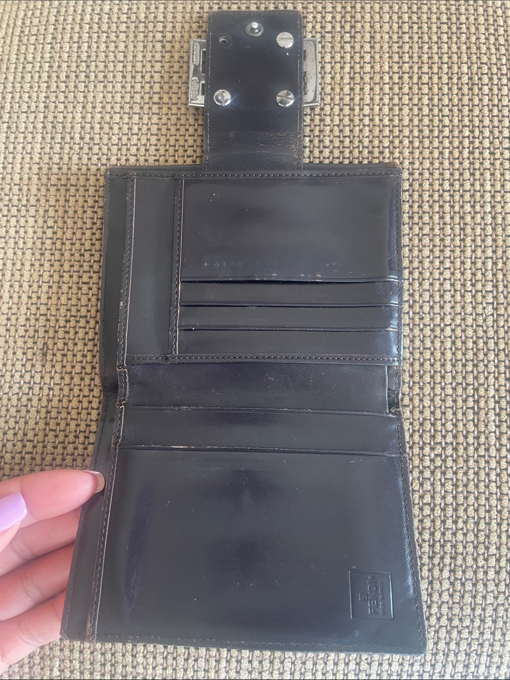 Authentic Vintage Fendi Zucca Canvas Wallet Designer, Y2K, Luxury - Picture 3 of 11